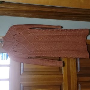 Victoria's Secret Moda International Knee-length Sweater Dress, Orange, Size L